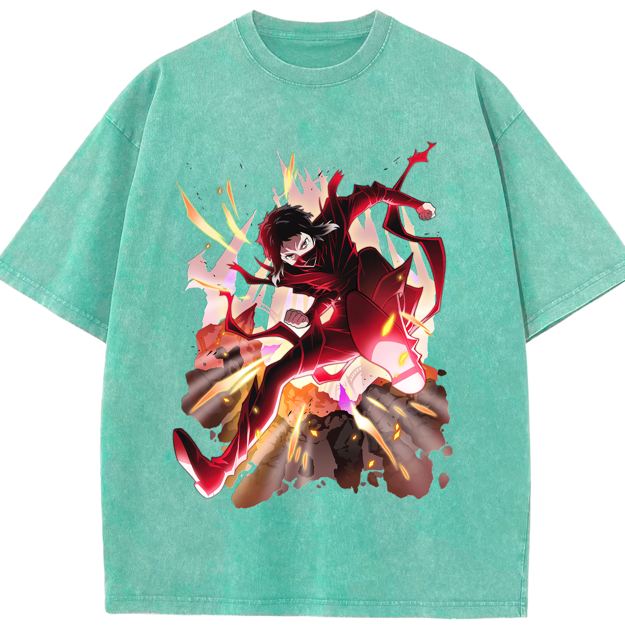 （画像用） 文豪ストレイドッグス Bungo Stray Dogs 綿100% ヴィンテージ風 半袖Tシャツ（フロントプリント）